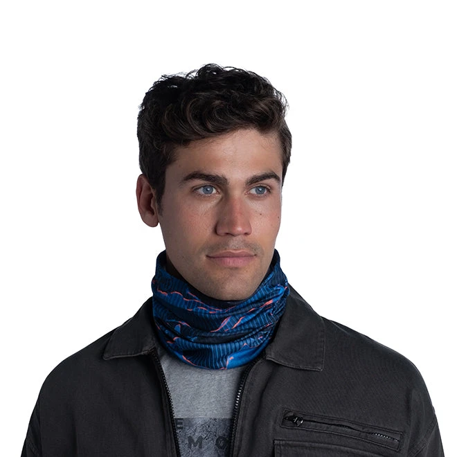 Buff Run ThermoNet Multifunctional Neckwear - S-Wave Blue 2 Buff Run ThermoNet Multifunctional Neckwear - S-Wave Blue