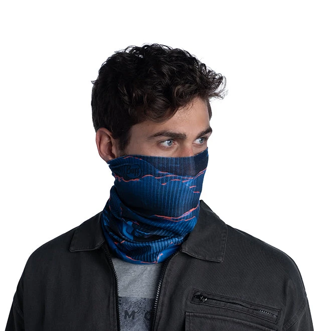 Buff Run ThermoNet Multifunctional Neckwear - S-Wave Blue 3 Buff Run ThermoNet Multifunctional Neckwear - S-Wave Blue