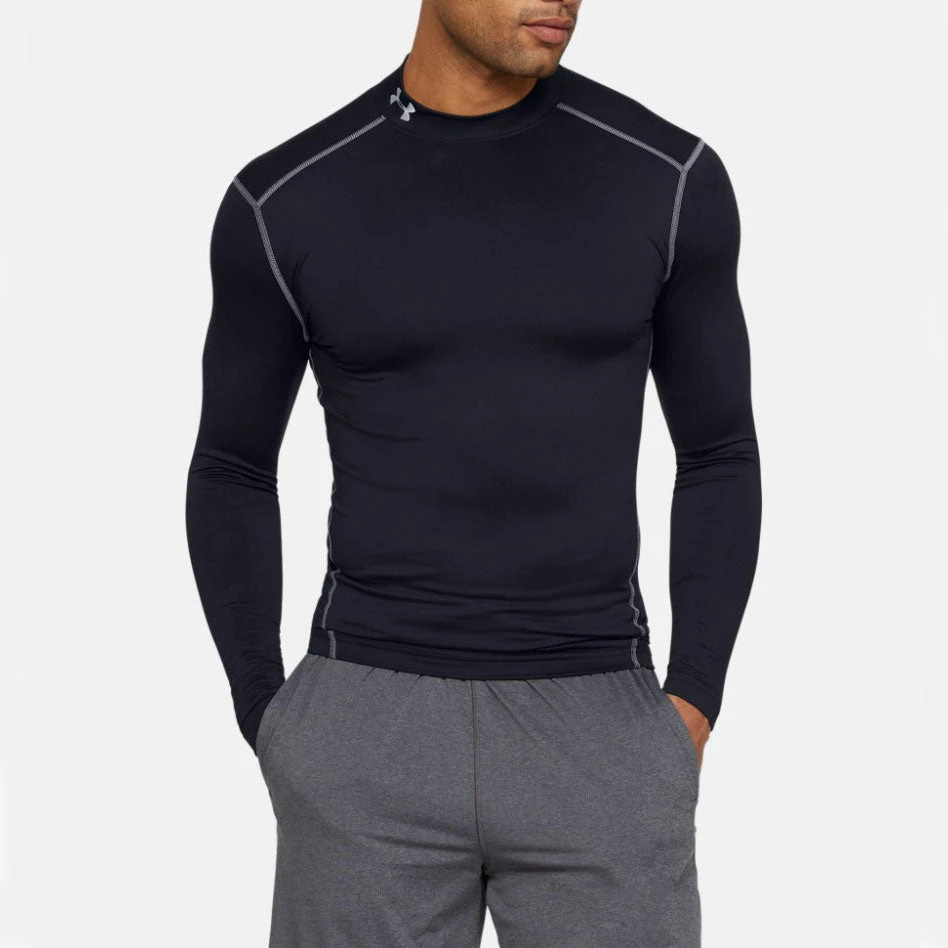 Under Armour Men's ColdGear® Armour Compression Mock - Black 1 Under Armour Men's ColdGear® Armour Compression Mock - Black