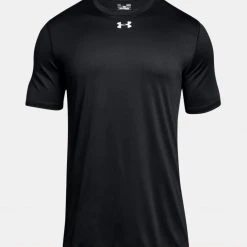 Under Armour Men's UA Locker 2.0 Short Sleeve Shirt - Black/Metallic Silver