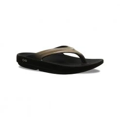Oofos Women's OOlala Sandal - Black/Latte- Regular (B)