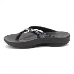 OOfos Women's OOlala Limited Sandal - Black/Grey Camo- Regular (B) Shoes