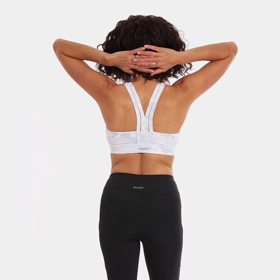 Handful Incorporated Bras Women's Y-Back Bra - Undercover (White Camo) 4 Handful Incorporated Bras Women's Y-Back Bra - Undercover (White Camo)