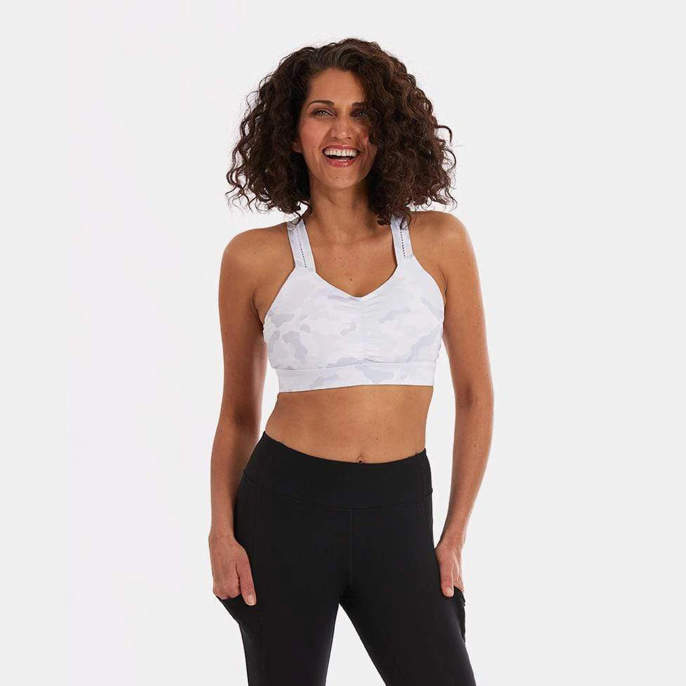 Handful Incorporated Bras Women's Y-Back Bra - Undercover (White Camo) 1 Handful Incorporated Bras Women's Y-Back Bra - Undercover (White Camo)