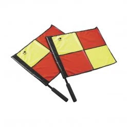 Kwik Goal Soccer Accessories Premier Flag Set - Hi-Vis Orange And Yellow