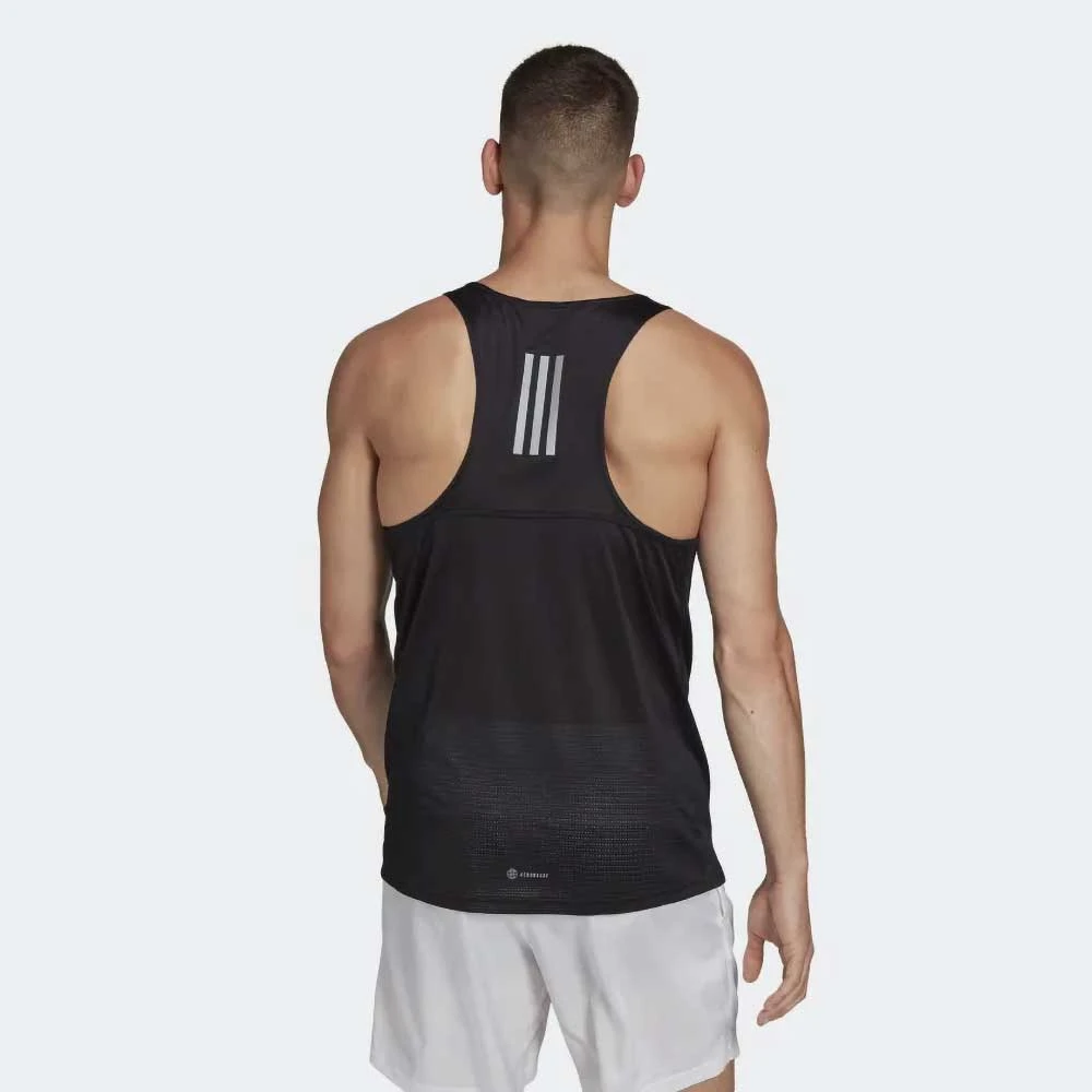 Adidas Apparel Men's Own The Run Singlet - Black 3 Adidas Apparel Men's Own The Run Singlet - Black