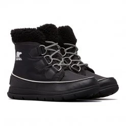 Sorel Women's Explorer Carnival Boot - Black/Sea Salt- Regular (B) 5 Sorel Women's Explorer Carnival Boot - Black/Sea Salt- Regular (B)