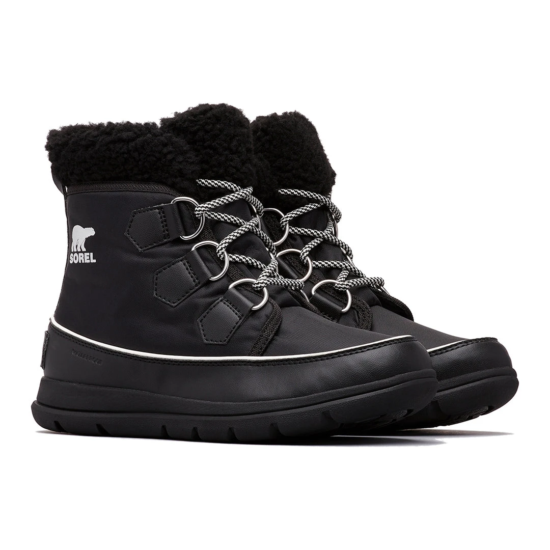 Sorel Women's Explorer Carnival Boot - Black/Sea Salt- Regular (B) 3 Sorel Women's Explorer Carnival Boot - Black/Sea Salt- Regular (B)