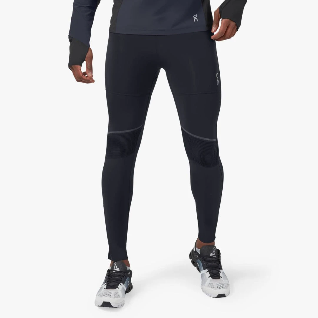 On Running Men's Tights Long - Black Apparel 4 On Running Men's Tights Long - Black Apparel