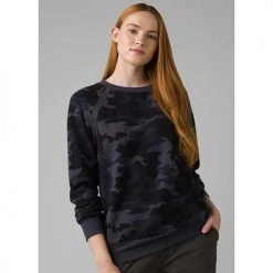 Prana Tops Women's Cozy Up Sweatshirt - Nautical Camo