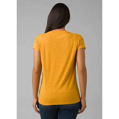 Prana Tops Women's Cozy Up T-shirt - Golden Hour Heather 3 Prana Tops Women's Cozy Up T-shirt - Golden Hour Heather
