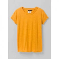 Prana Tops Women's Cozy Up T-shirt - Golden Hour Heather