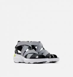 Sorel Shoes Women's Explorer Blitz Multistrap Sandal - Black/White - Regular (B)