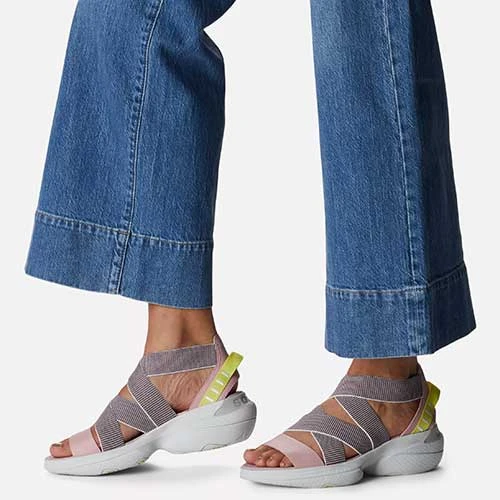 Sorel Women's Explorer Blitz Multistrap Sandal - Eraser Pink/Moonstone- Regular (B) Shoes 4 Sorel Women's Explorer Blitz Multistrap Sandal - Eraser Pink/Moonstone- Regular (B) Shoes
