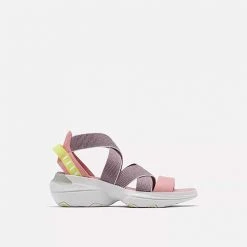 Sorel Women's Explorer Blitz Multistrap Sandal - Eraser Pink/Moonstone- Regular (B) Shoes