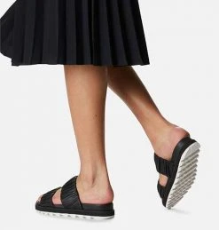 Sorel Women's Roaming Two Strap Slide - Black/Chalk - Regular (B) Shoes 11 Sorel Women's Roaming Two Strap Slide - Black/Chalk - Regular (B) Shoes