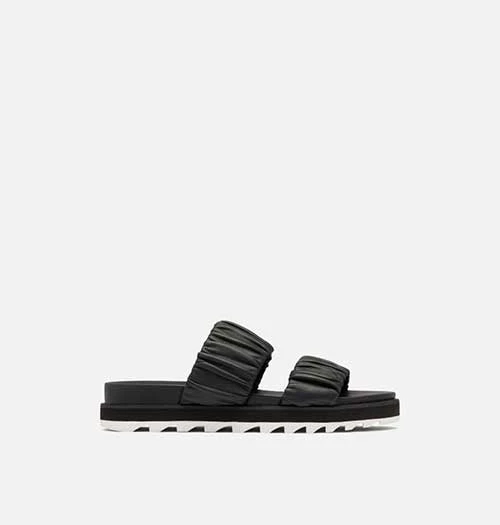 Sorel Women's Roaming Two Strap Slide - Black/Chalk - Regular (B) Shoes 1 Sorel Women's Roaming Two Strap Slide - Black/Chalk - Regular (B) Shoes