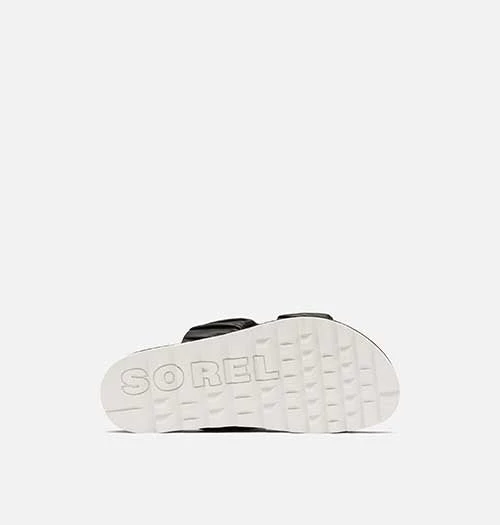 Sorel Women's Roaming Two Strap Slide - Black/Chalk - Regular (B) Shoes 6 Sorel Women's Roaming Two Strap Slide - Black/Chalk - Regular (B) Shoes