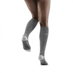 CEP Women's Ultralight Tall Compression Socks - Grey/Light Grey