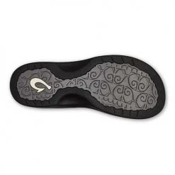 Olukai Women's Ohana Sandals - Charcoal/Onyx- Regular (B) Shoes
