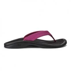 Olukai Women's Ohana Sandal - Orchid Flower/Black - Regular (B) Shoes