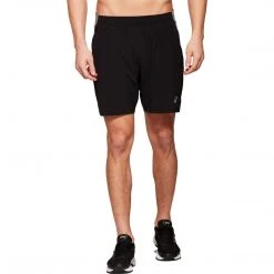 Asics Apparel Men's Fietro 2-N-1 7" Short - Black