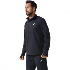 Asics Apparel Men's Thermopolis Quarter Zip - Performance Black
