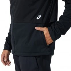 Asics Men's Thermostorm Full Zip Jacket - Performance Black/Performance Black 10 Asics Men's Thermostorm Full Zip Jacket - Performance Black/Performance Black