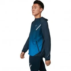Asics Men's Lite-Show Jacket - French Blue/Electric Blue Apparel