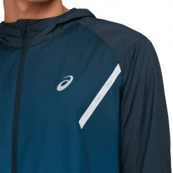 Asics Men's Lite-Show Jacket - French Blue/Electric Blue Apparel