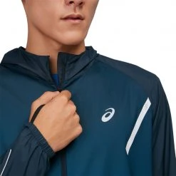 Asics Men's Lite-Show Jacket - French Blue/Electric Blue Apparel