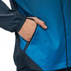 Asics Men's Lite-Show Jacket - French Blue/Electric Blue Apparel