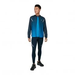 Asics Men's Lite-Show Jacket - French Blue/Electric Blue Apparel