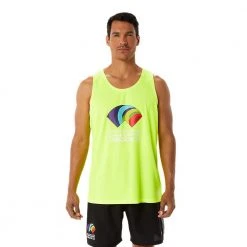 Asics Apparel Men's Ready-Set II Singlet WCH - Safety Yellow
