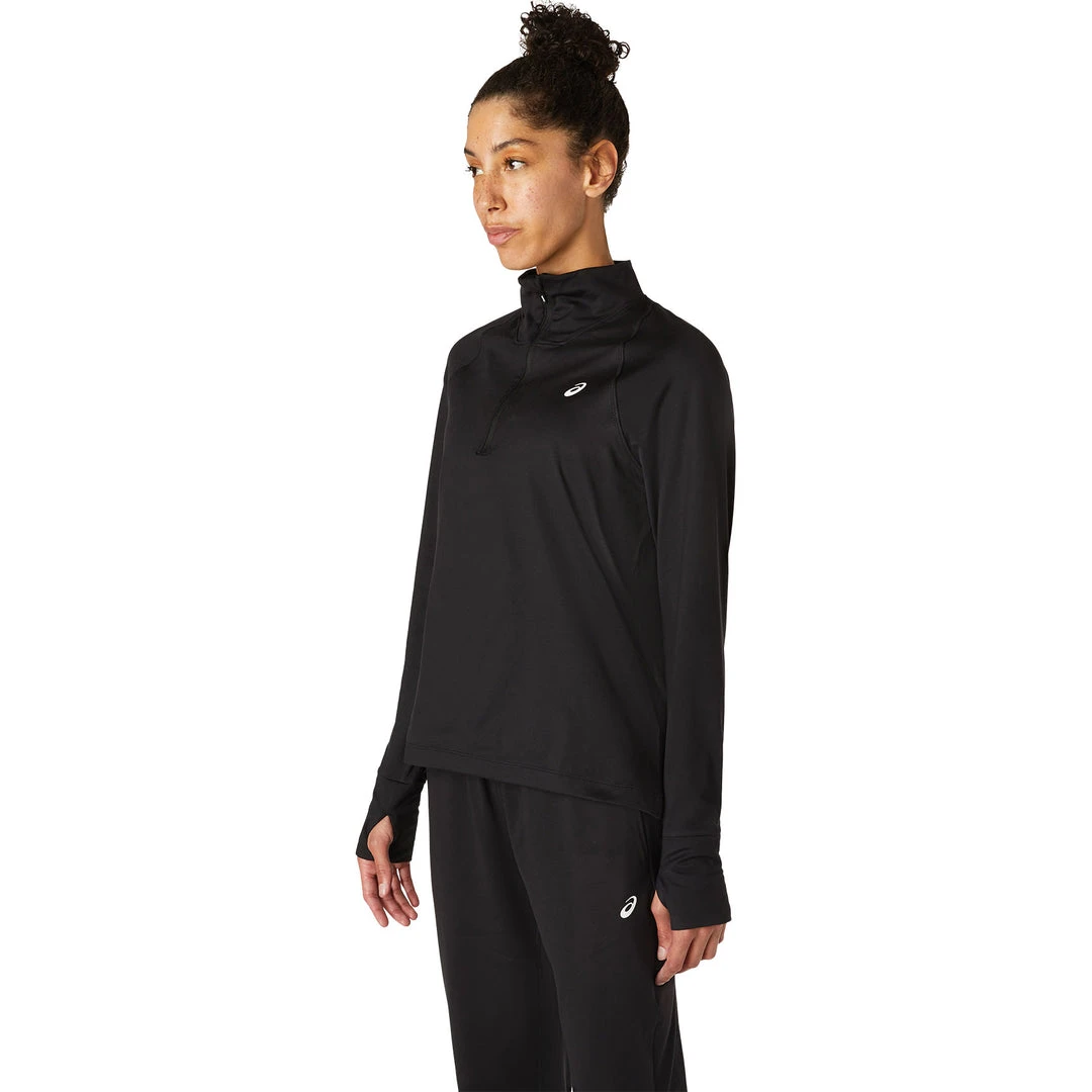 Asics Tops Women's Thermopolis Half Zip - Performance Black 2 Asics Tops Women's Thermopolis Half Zip - Performance Black