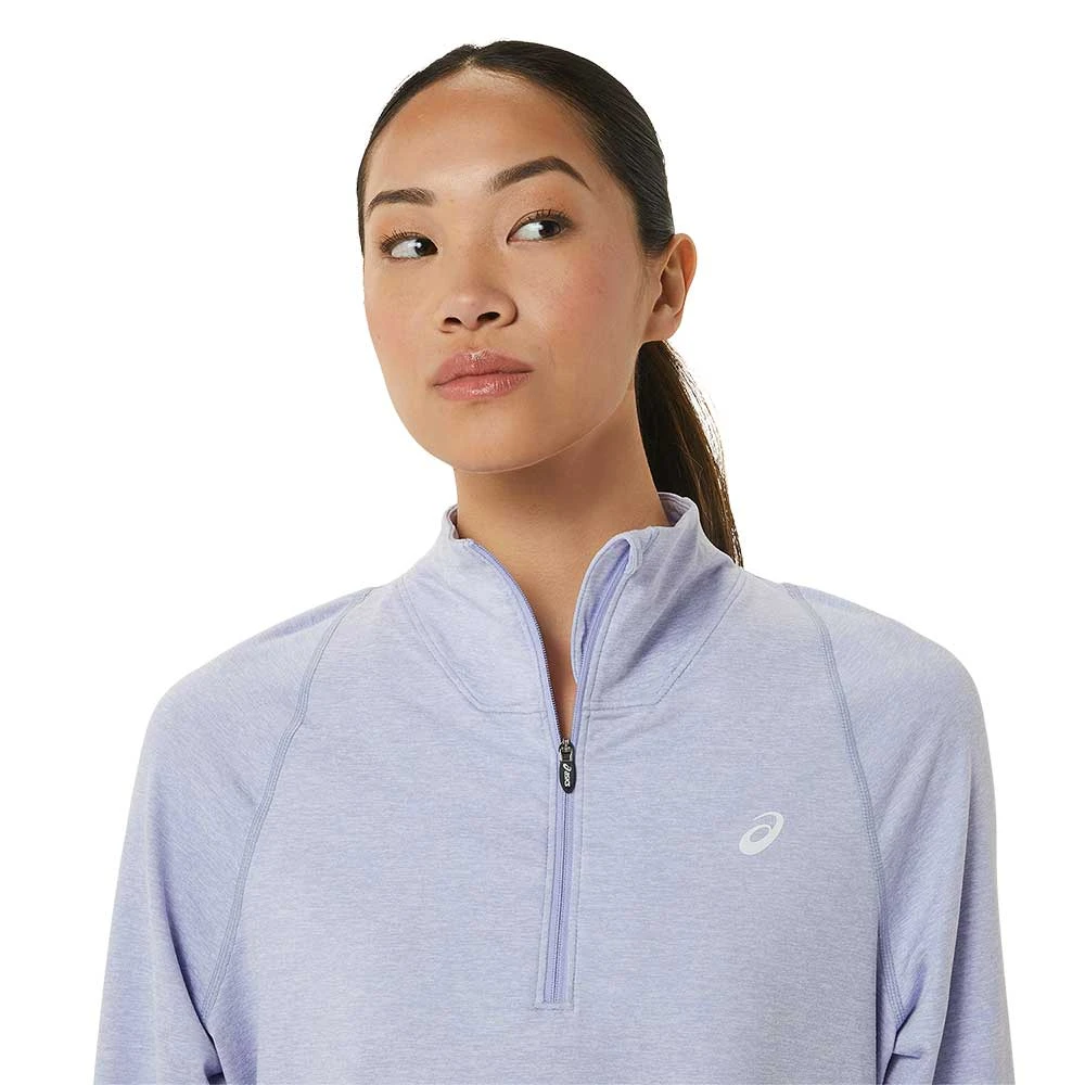 Asics Tops Women's Thermopolis Half Zip - Vapor Heather 5 Asics Tops Women's Thermopolis Half Zip - Vapor Heather