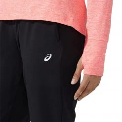 Asics Tops Women's Thermopolis Half Zip - Blazing Coral Heather 11 Asics Tops Women's Thermopolis Half Zip - Blazing Coral Heather