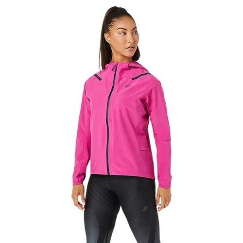 Asics Run Women's Accelerate Waterproof 2.0 Jacket - Fuchsia Red 2 Asics Run Women's Accelerate Waterproof 2.0 Jacket - Fuchsia Red