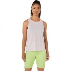 Asics Women's Race Tank - Barely Rose Tops