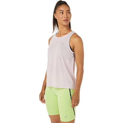 Asics Women's Race Tank - Barely Rose Tops 2 Asics Women's Race Tank - Barely Rose Tops