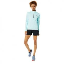Asics Tops Women's Ready Set Half Zip - Clear Blue/French Blue