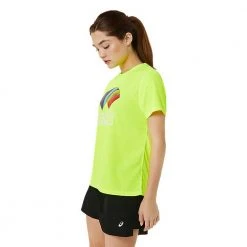 Asics Tops Women's Ready-Set II Short Sleeve WCH - Safety Yellow