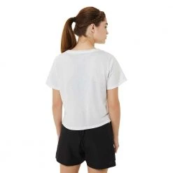 Asics Tops Women's Graphic Crop Top WCH - Brilliant White 8 Asics Tops Women's Graphic Crop Top WCH - Brilliant White