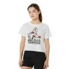 Asics Tops Women's Graphic Crop Top WCH - Brilliant White