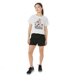 Asics Tops Women's Graphic Crop Top WCH - Brilliant White 11 Asics Tops Women's Graphic Crop Top WCH - Brilliant White