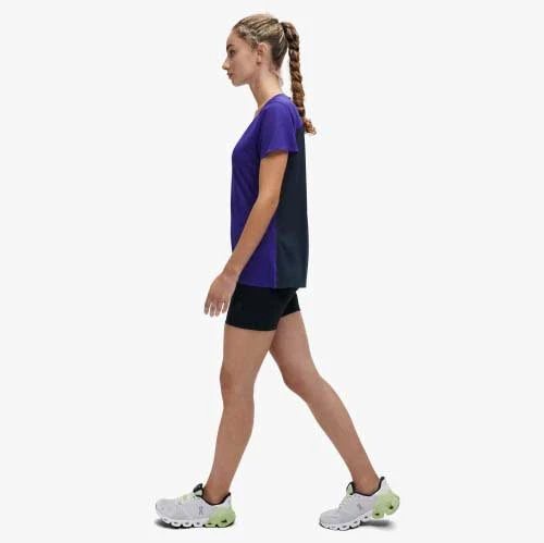 On Running Women's Performance-T - Twilight/Navy Tops 2 On Running Women's Performance-T - Twilight/Navy Tops