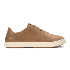 Olukai Shoes Women's Pehuea Li'Ili Leather Sneakers - Tan - Regular (B)