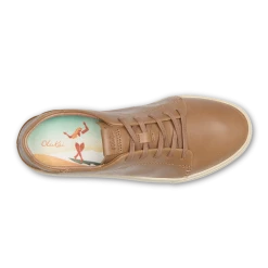 Olukai Shoes Women's Pehuea Li'Ili Leather Sneakers - Tan - Regular (B)