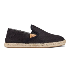 Olukai Shoes Women's Kaula Pa'a Kapa Casual Shoe - Lava Rock/Lava Rock- Regular (B)