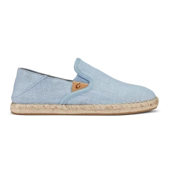 Olukai Shoes Women's Kaula Pa'a Kapa Casual Shoe -Lanai Breeze/Lanai Breeze- Regular (B)